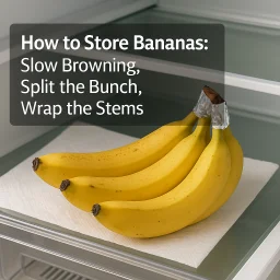 How To Store Bananas Slow Browning Split The Bunch Wrap The Stems