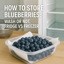 How To Store Blueberries Wash Or Not Fridge Vs Freezer