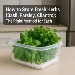 How To Store Fresh Herbs Basil Parsley Cilantro The Right Method For E