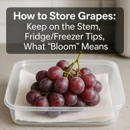 How To Store Grapes Keep On The Stem Fridge Freezer Tips What Bloom Me